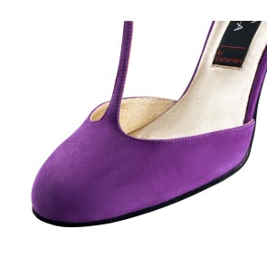 Nueva Epoca Corazon Latin Dansschoenen voor Dames dichte neus violet suede