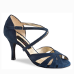 Nueva Epoca gracia Suede hoge hak 7 cm Blauw Suede