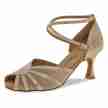 Diamant 020-087-017 dames latin dansschoenen beige mesh