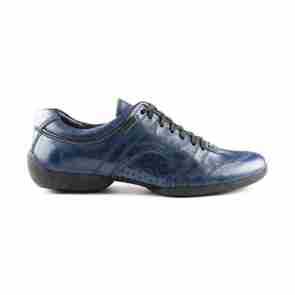 Portdance PD Casual 001 Blauwe Lederen Danssneakers