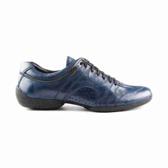 Portdance PD Casual Blauwe Lederen Danssneakers