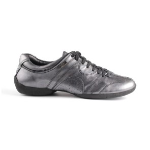 Portdance PD001 danssneakers met vetersluiting zilver