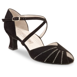 Werner Kern Sonia dames dansschoenen met Strass en Peeptoe neusje comfort voetbed