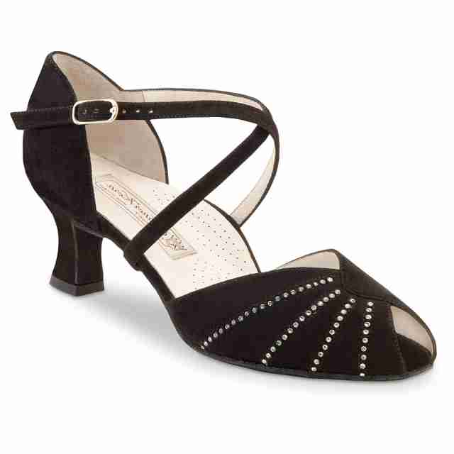 Werner Kern Sonia dames dansschoenen met Strass en Peeptoe neusje comfort voetbed