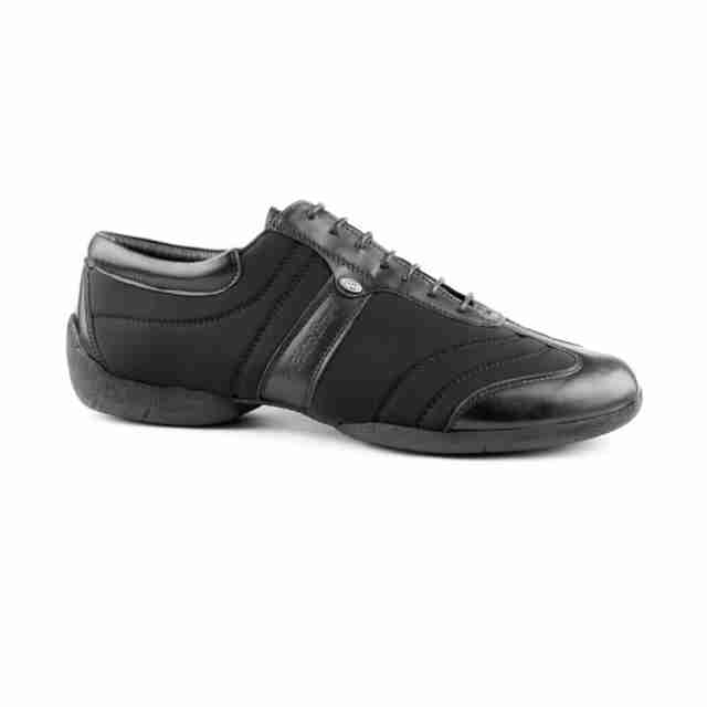 Portdance Pietro Street Premium Zwarte Unisex Danssneakers met Buitenzool