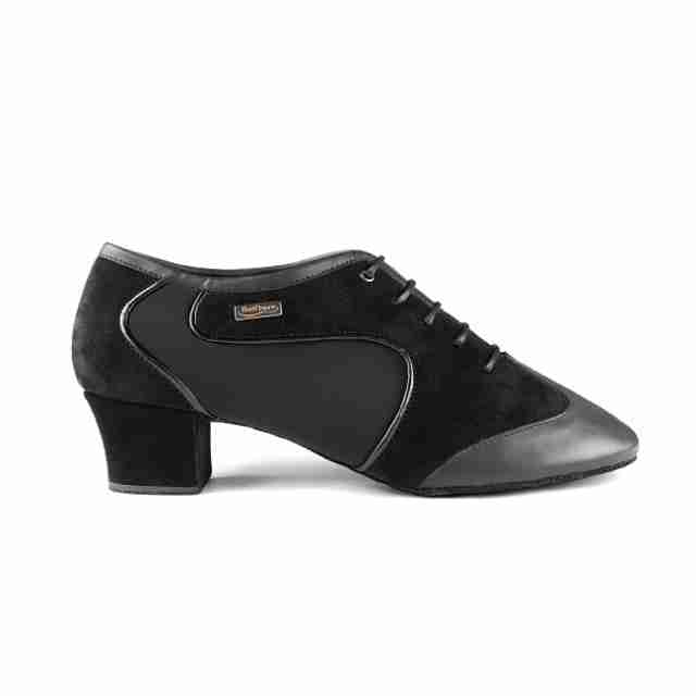 Portdance PD014 Pro zwart leer Latin dansschoenen heren