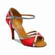 Supadance 1073 dames latinschoenen open neus zilver