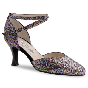 Werner Kern Betty Brocade Multikleur glitters opvallende dansschoenen voor dames