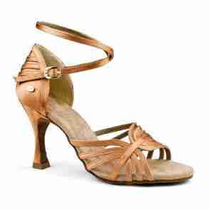 Portdance PD137 Premium Latin Dansschoenen Donker Satijn