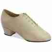 Supadance 3120 dames trainingschoenen vetersluiting leer beige