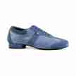 Portdance Pietro dansschoenen denim suede zool