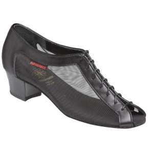 Supadance 1224 dames dansschoenen mesh zwart