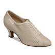 Supadance 1025 dames dansschoenen vetersluiting beige 