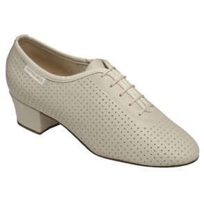 Supadance 1026 dames dansschoenen vetersluiting beige