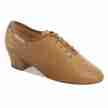 Supadance 1026 dames dansschoenen vetersluiting brons 