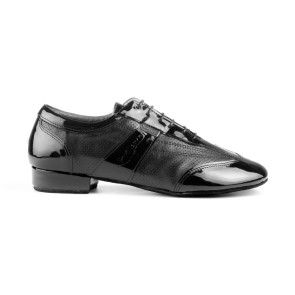 Portdance PD024 PRO Leer-Patent latin heren dansschoenen