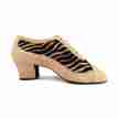 Portdance PD703 dames danshakken tijgerprint beige