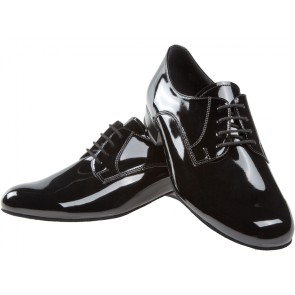 Diamant 179-025-038 heren ballroomschoenen lakleer zwart blokhak 