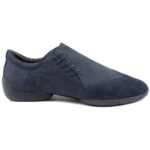 Portdance PD031 Heren Danssneakers navy zijkant