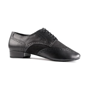 Portdance pd042 zwart Nubuck dansschoenen Argentijnse Tango