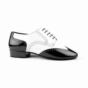 Portdance PD042 Tango Heren Dansschoenen Zwart-wit